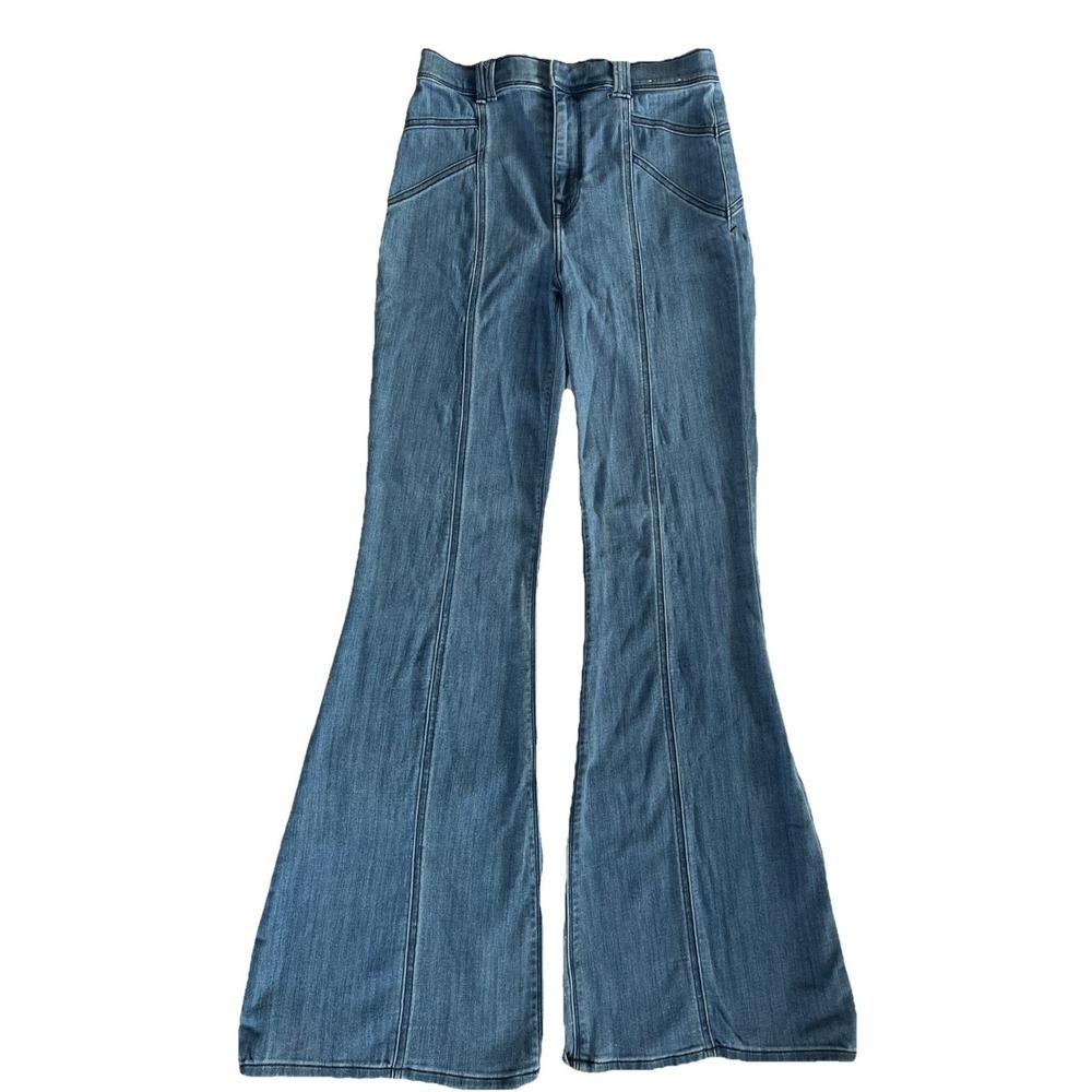 Express Bell Flare Super High Rise Stretch Denim Jeans Boho Hippie Size 6R